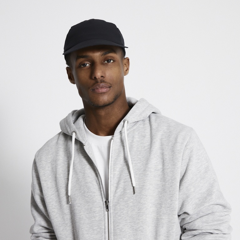 Zip hoodie "Rocky" Grey Melange